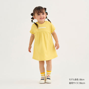 【WEB限定】バックロゴ半袖ワンピース【WebLimited】 黄 商品画像