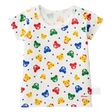 総柄半袖Tシャツ【肌着】 白 商品画像