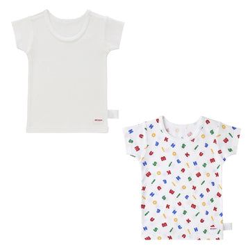 【特別価格】キッズ肌着半袖Tシャツ2枚セット【配送希望日・キャンセル・返品不可】