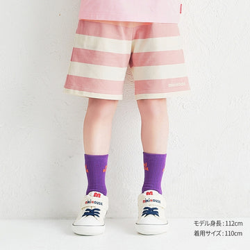 【WEB限定】ボーダー5分丈パンツ【WebLimited】 ピンク 商品画像