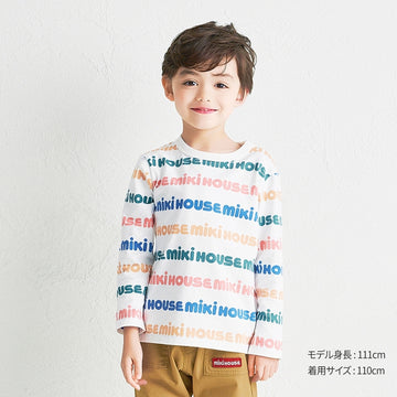 【WEB限定】総柄ロゴ長袖Tシャツ【WebLimited】