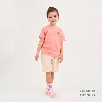 【WEB限定】ワッペンロゴ半袖Tシャツ【WebLimited】 サーモンピンク 商品画像
