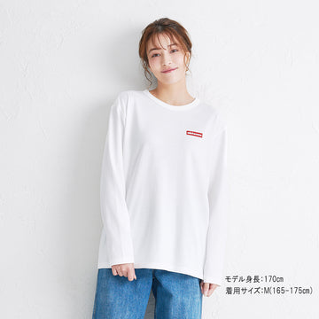 【WEB限定】ワッペンロゴ長袖Tシャツ(大人用)【WebLimited】 白 商品画像