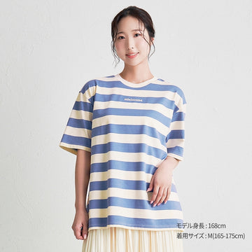 【WEB限定】ボーダー半袖Tシャツ(大人用)【WebLimited】 ブルー 商品画像