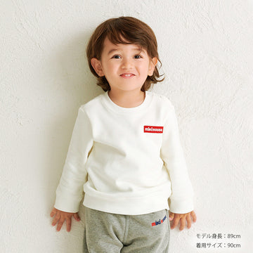 【WEB限定】ワッペンロゴトレーナー【WebLimited】 白 商品画像