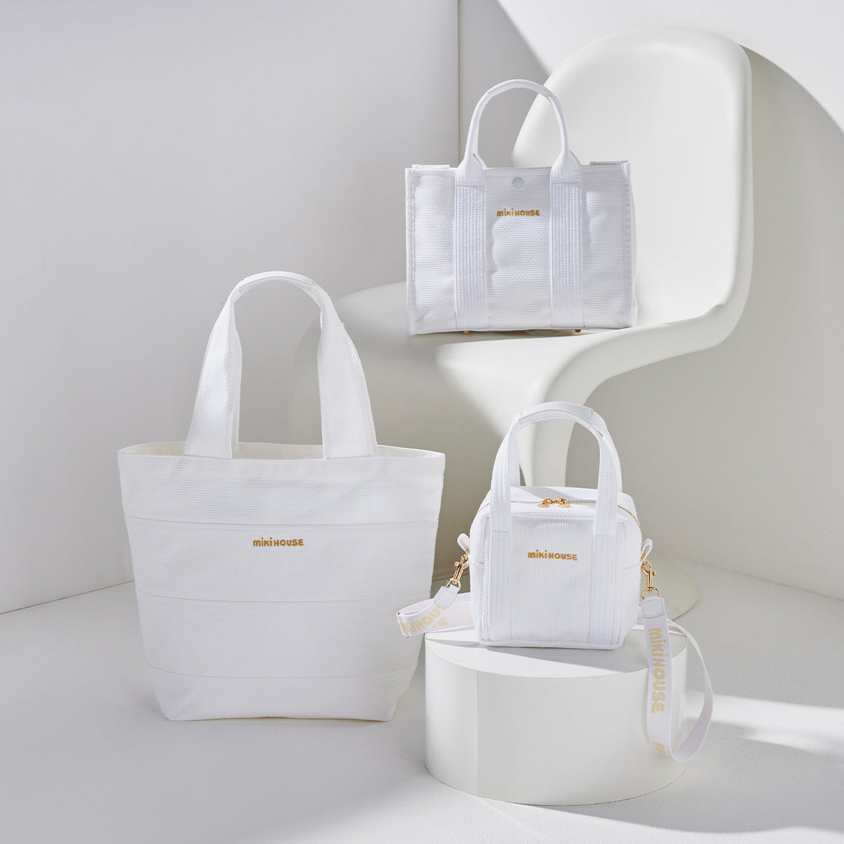 【ゴールドレーベル】刺し子織バッグ