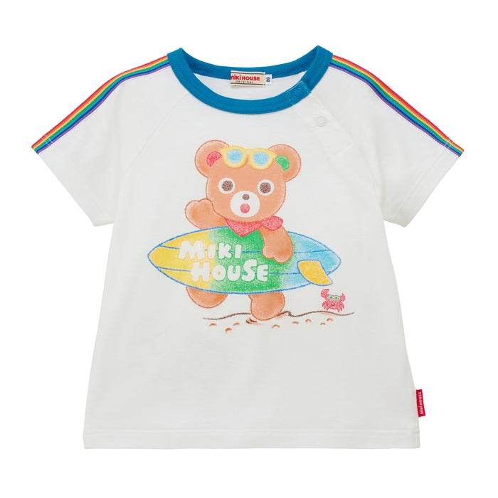ミキハウス miki HOUSE 半袖 Tシャツ チェック90㎝　今期 美品 Miki House チェック柄半袖シャツ 90 - メルカリ