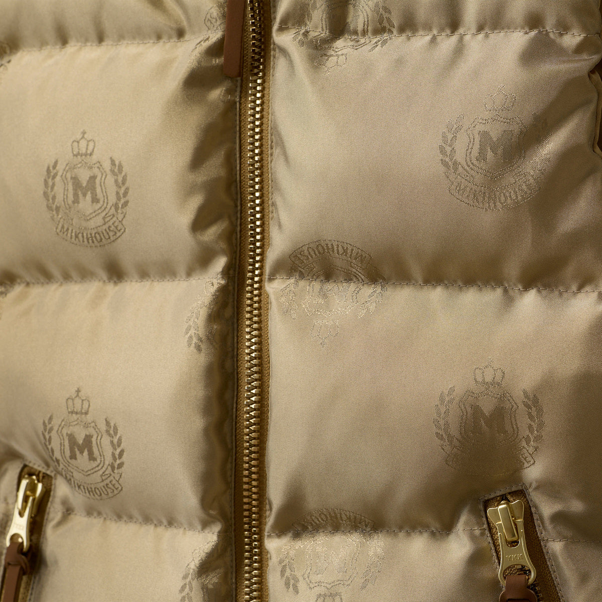 【ゴールドレーベル】ジャカード織 ダウンジャケット