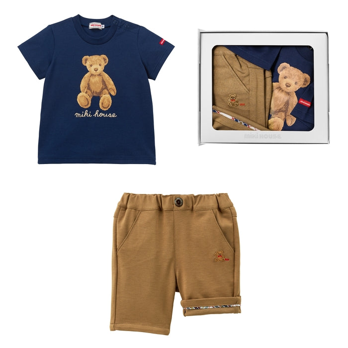 WEB限定】ギフト ミキハウスベア半袖Tシャツセット【BOX付き
