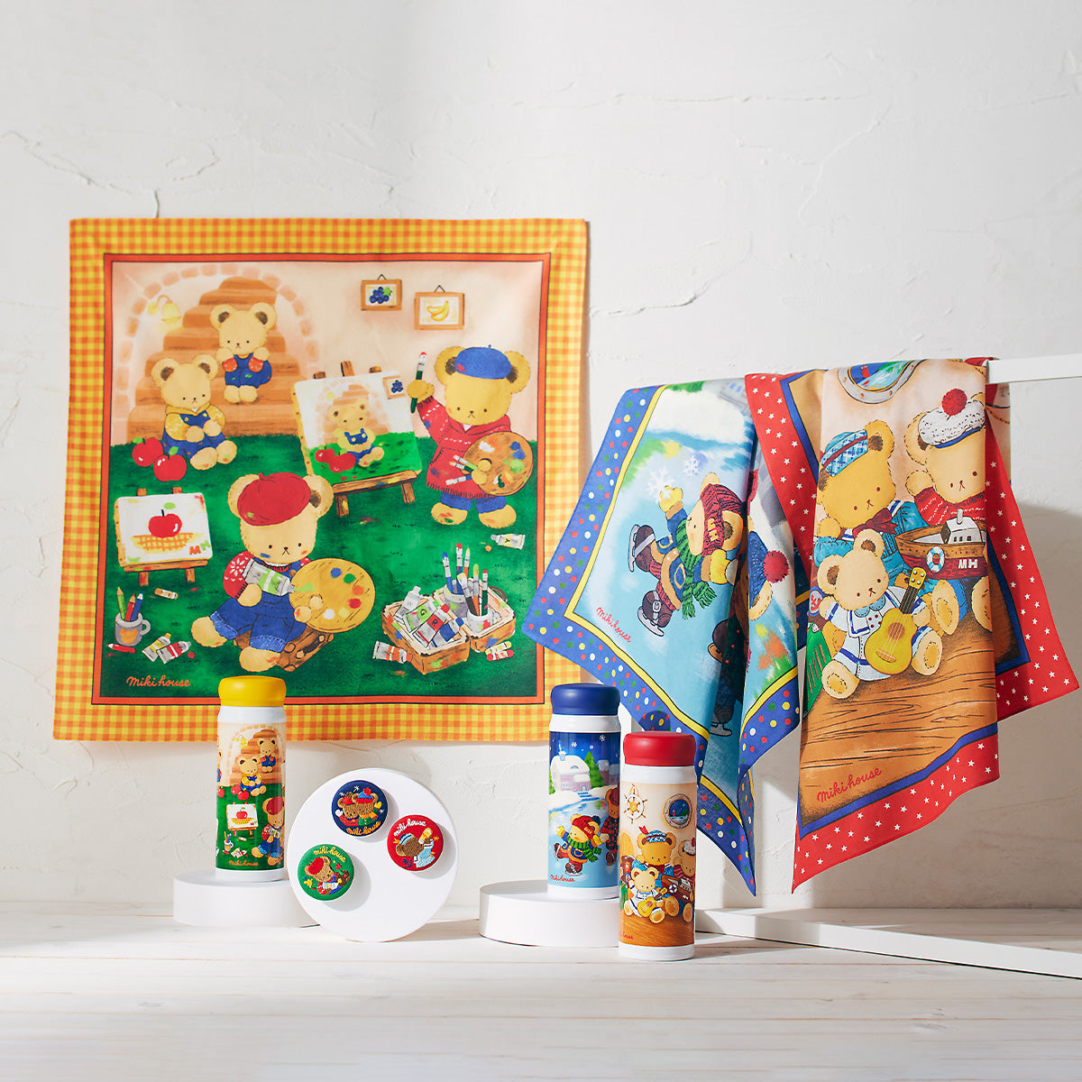 MIKI HOUSE熊不锈钢瓶