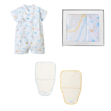 【WEB限定】ギフト 甚平オールセット【BOX付き】 ブルー 商品画像