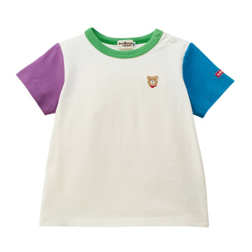 半袖Tシャツ 白×ブルー 商品画像