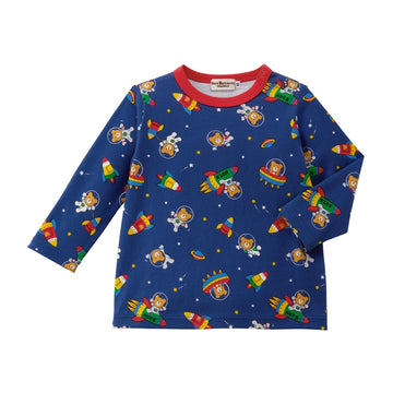 長袖Tシャツ 紺 商品画像