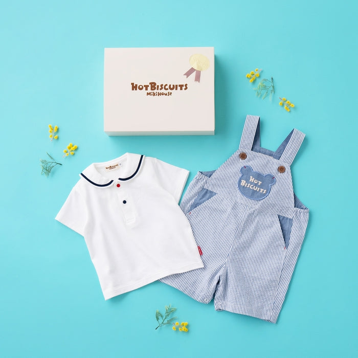 オーバーオールセット【BOX付き】 | ミキハウスオフィシャルサイト 