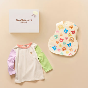 長袖Tシャツ&ランチスタイセット【BOX付き】 白 商品画像