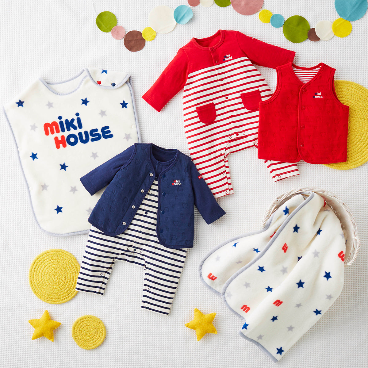 ボーダー接結天竺カバーオール