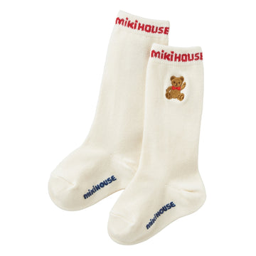 MIKI HOUSEbear knee socks white 商品画像