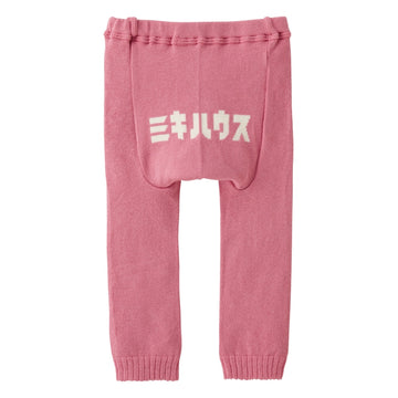 ミキハウス カタカナ9分丈ベビースパッツ ピンク 商品画像
