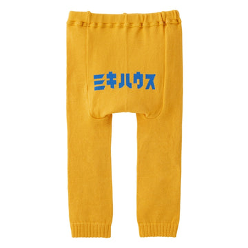 ミキハウス カタカナ9分丈ベビースパッツ カラシ 商品画像