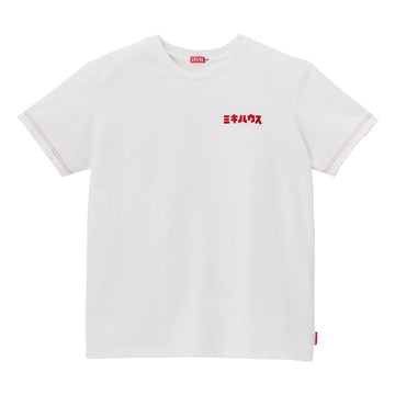 MIKI HOUSE Katakana short sleeve T-shirt (for adults) white 商品画像