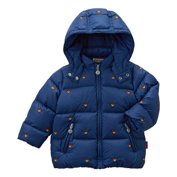 Pucchi & Usako embroidery down jacket Navy blue 商品画像