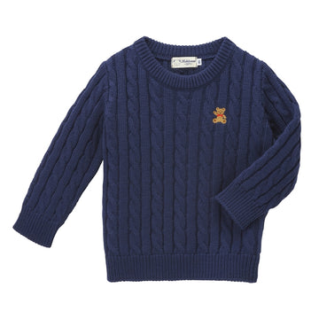 MIKI HOUSEbear sweater Navy blue 商品画像