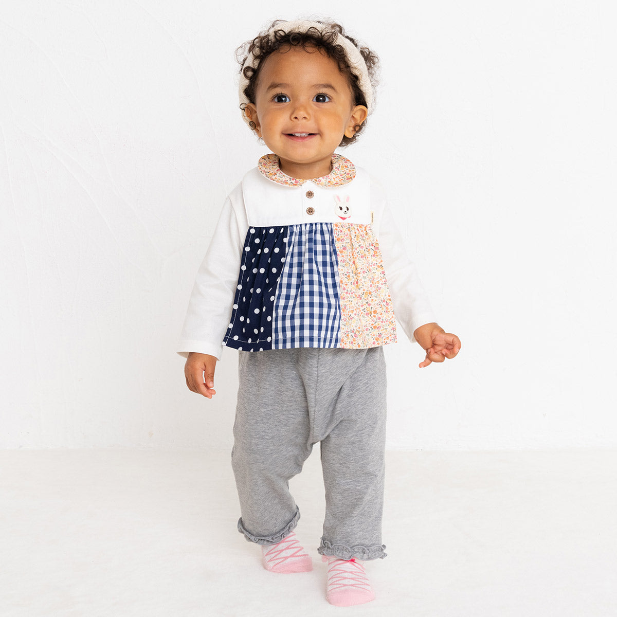 ワンピース風スタイ・パンツセット