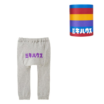 【网络限定】MIKI HOUSE 片假名9分钟婴儿紧身裤【带BOX】 灰色的 商品画像
