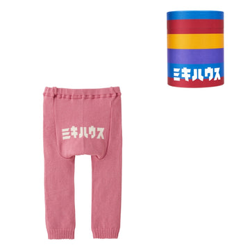 【网络限定】MIKI HOUSE 片假名9分钟婴儿紧身裤【带BOX】 粉色的 商品画像