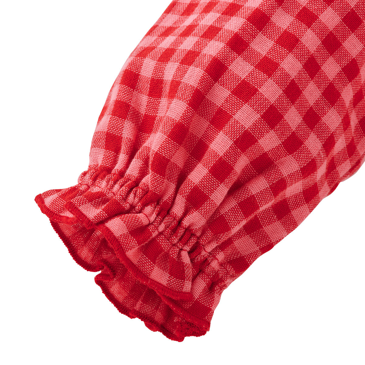 【チエコサク】チェック長袖ブラウス