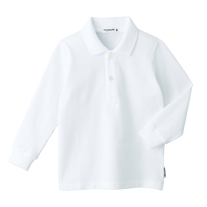 日本製　ミキハウス　ポロシャツ　半袖　白