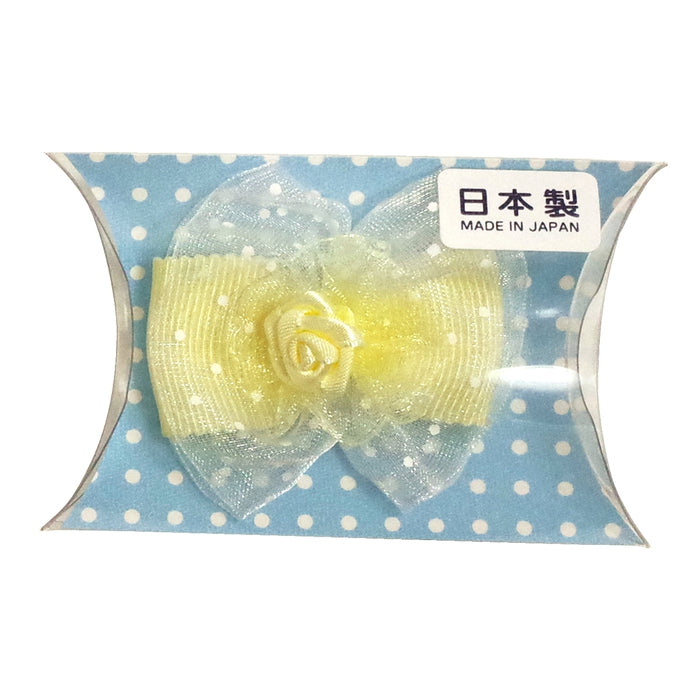 リボン型ベビー用ヘアクリップ