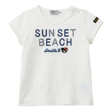 Cotton jersey short sleeve T-shirt white 商品画像