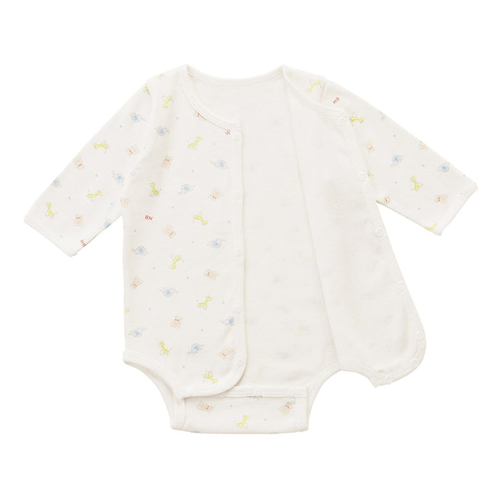 長袖前あきフライスボディシャツ