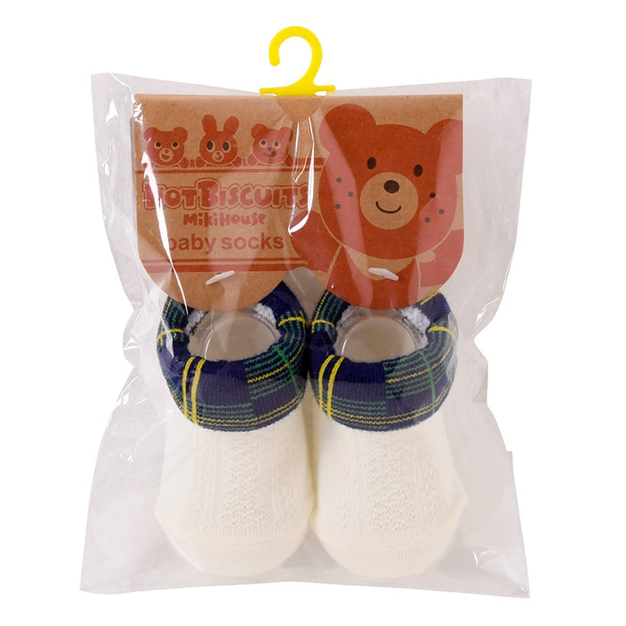 Cable knit & black watch☆baby socks