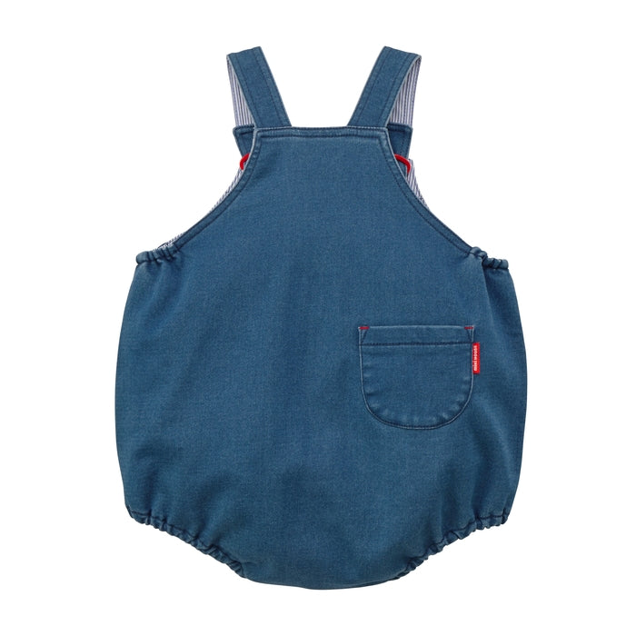 【WEB限定】ストレッチニットデニムロンパース【WebLimited】