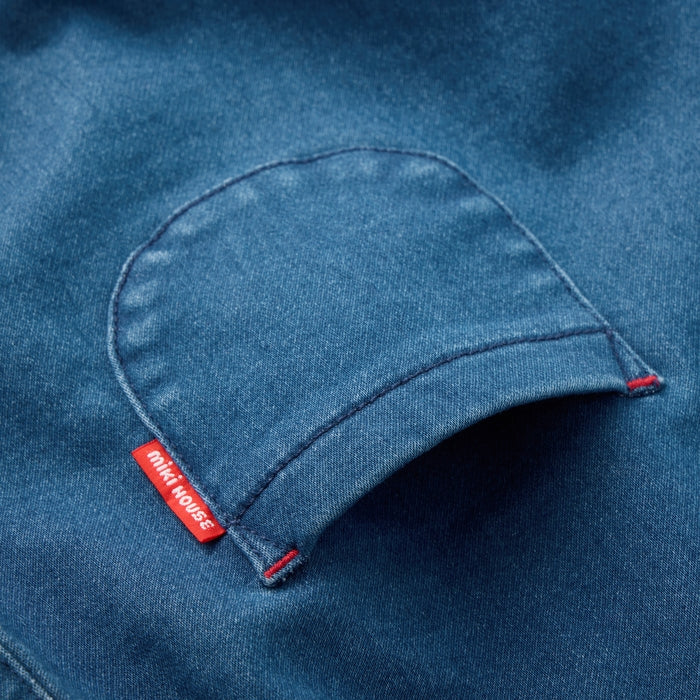 【WEB限定】ストレッチニットデニムロンパース【WebLimited】