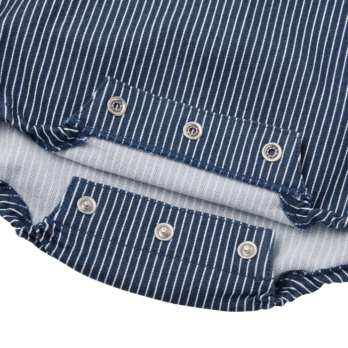 【WEB限定】ストレッチニットデニムロンパース【WebLimited】