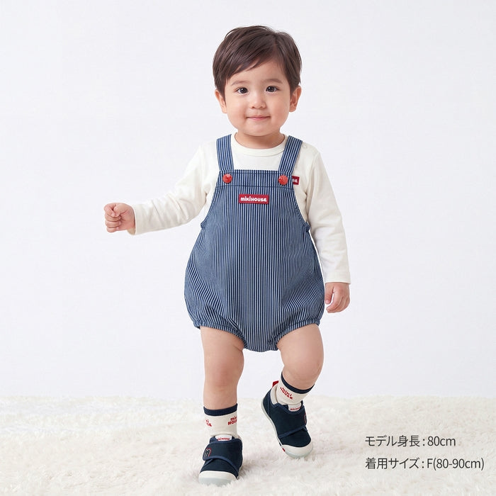 【WEB限定】ストレッチニットデニムロンパース【WebLimited】
