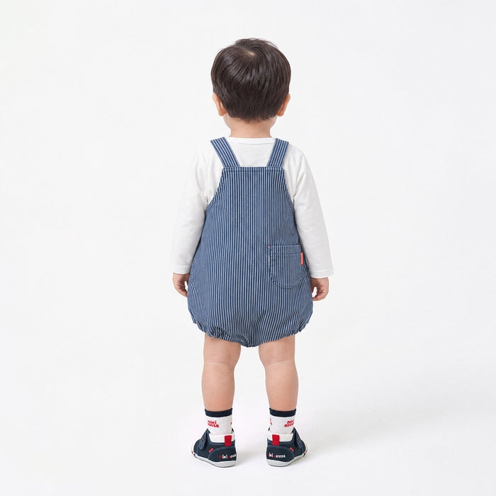 【WEB限定】ストレッチニットデニムロンパース【WebLimited】