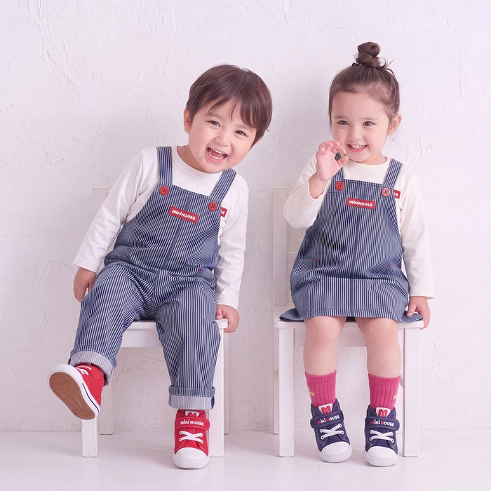 【WEB限定】ストレッチニットデニムロンパース【WebLimited】