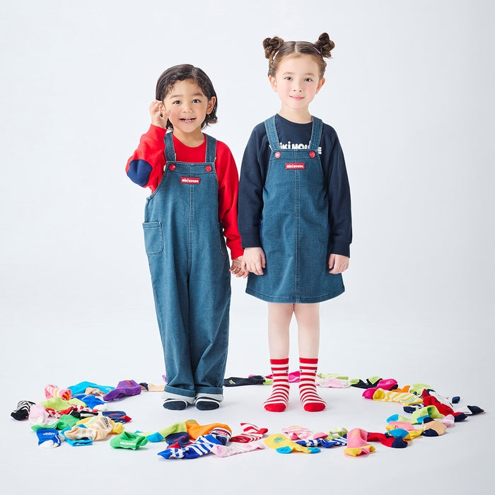 【WEB限定】ストレッチニットデニムジャンパースカート【WebLimited】