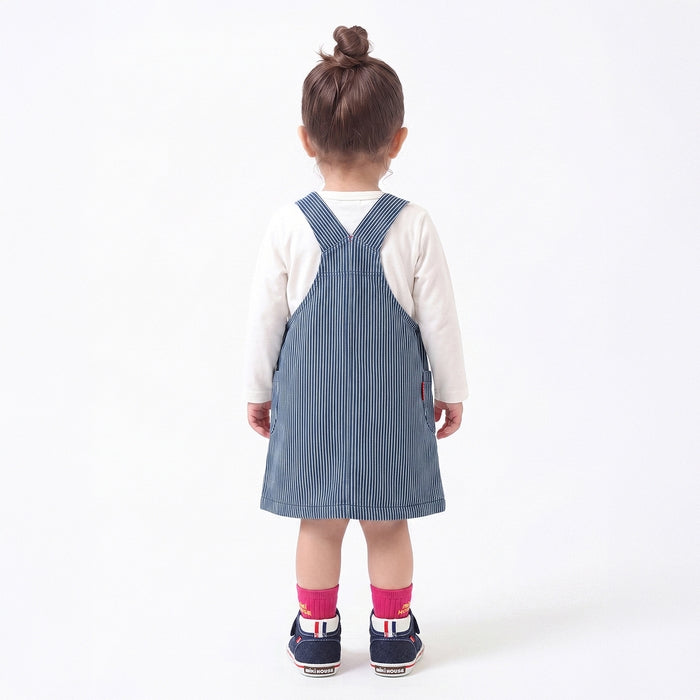【WEB限定】ストレッチニットデニムジャンパースカート【WebLimited】
