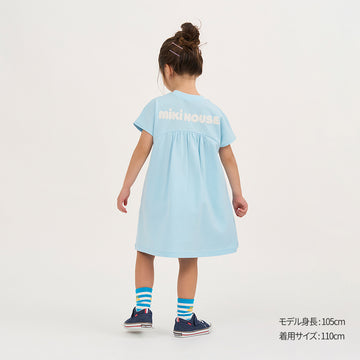 【WEB限定】バックロゴ半袖ワンピース【WebLimited】 サックス 商品画像
