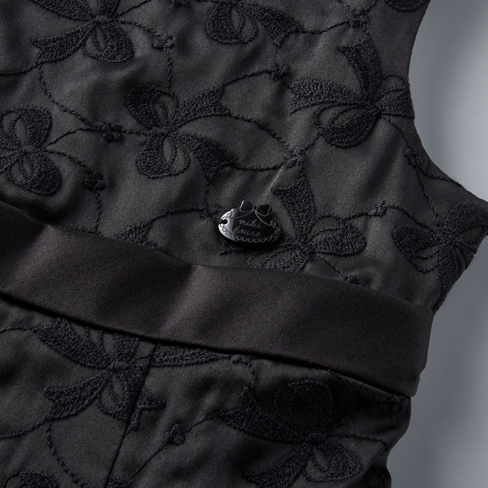 [金标签]丝绸花边连衣裙