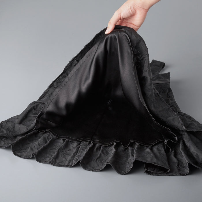 [金标签]丝绸花边连衣裙