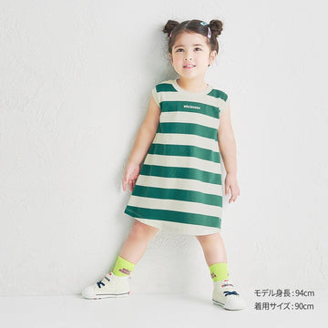 [WEB Limited] Border dress [Web Limited] forest green 商品画像