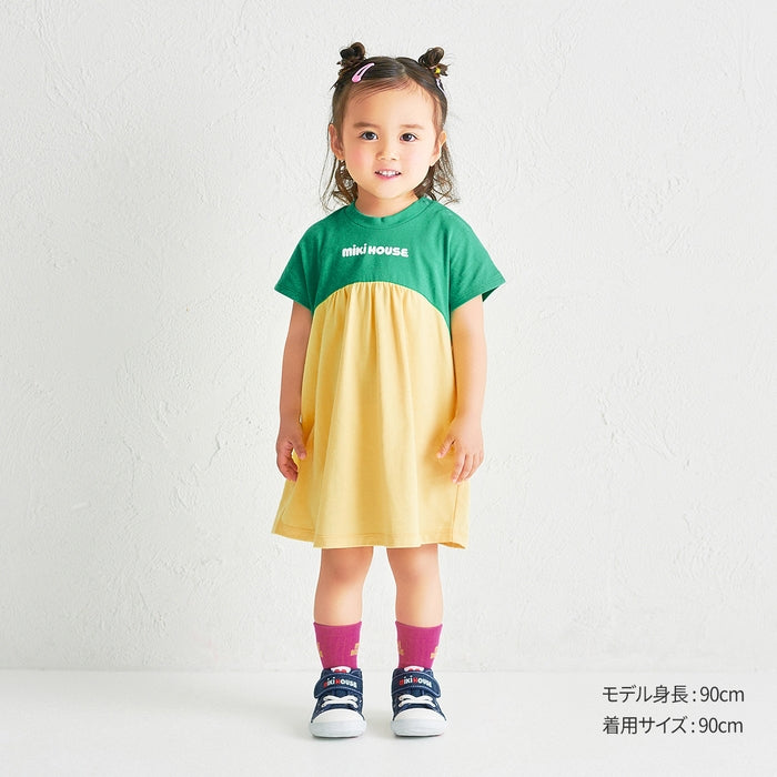 【WEB限定】バイカラーバックロゴ半袖ワンピース【WebLimited】 1