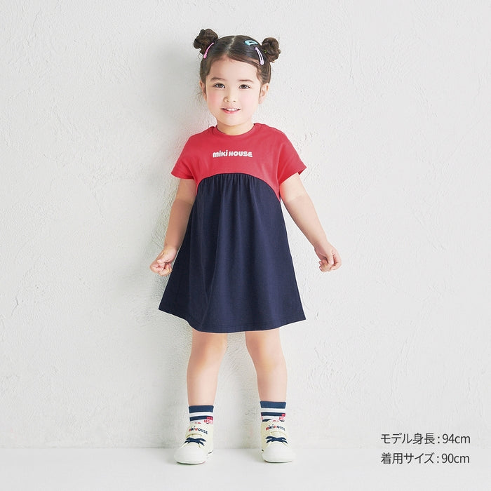 【WEB限定】バイカラーバックロゴ半袖ワンピース【WebLimited】 3