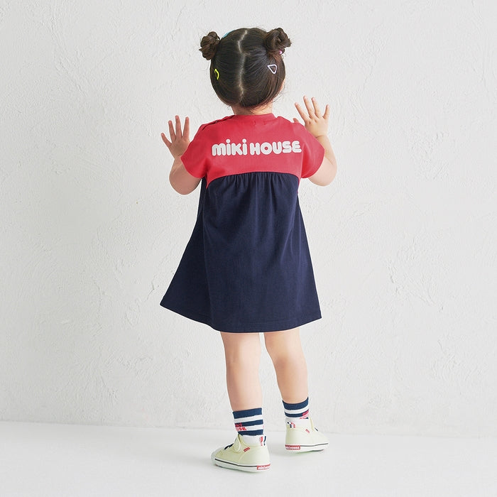 【WEB限定】バイカラーバックロゴ半袖ワンピース【WebLimited】 23